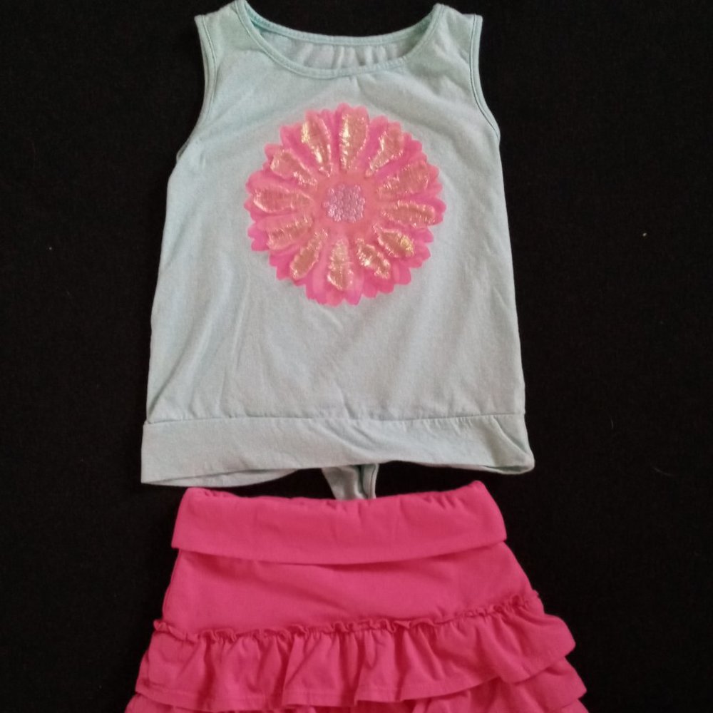 Girls tank and skort set